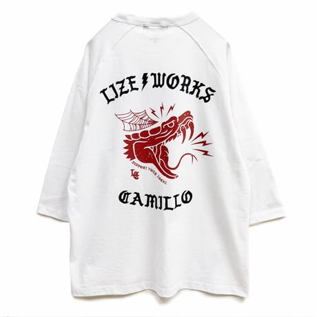 LxC SNAKE RAGLAN (WHITE)