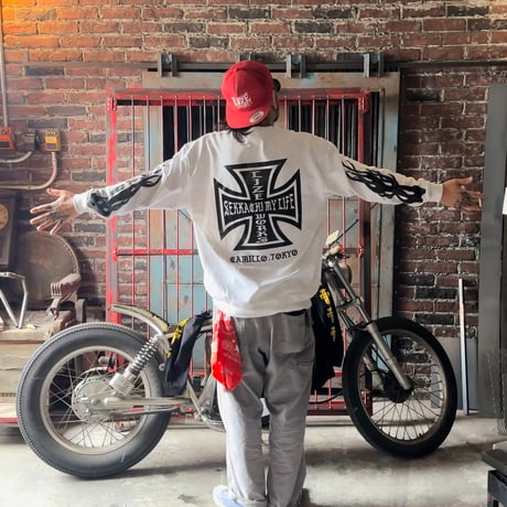 LxC FIRE CREWNECK SWEAT(GRAY)