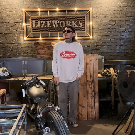 B.Y.C CREWNECK SWEAT(GRAY/RED)