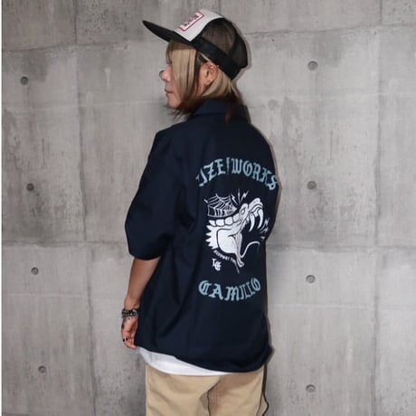 LxC SNAKE WORK SHIRT (NAVY)