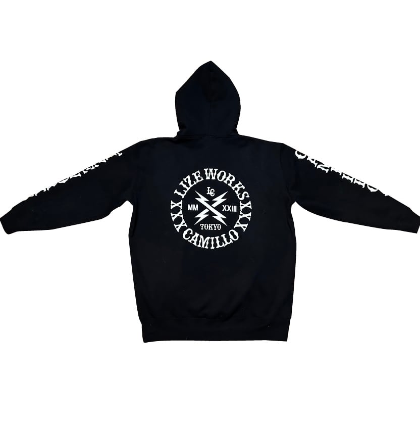 Y*e様 LIZEWORKS × CAMILLO パーカー Tシャツ ブラック Y*e様 LIZEWORKS × CAMILLO パーカー Tシャツ ブラック