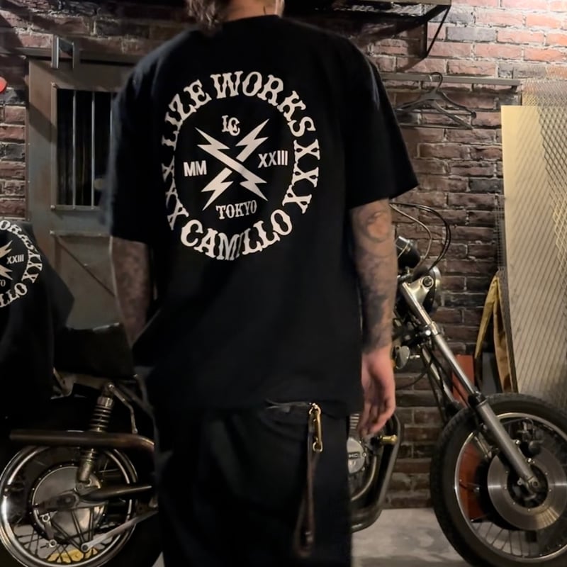 Y*e様 LIZEWORKS × CAMILLO パーカー Tシャツ ブラック LIZEWORKS x CAMILLO collaboration Tshirt【BLACK】