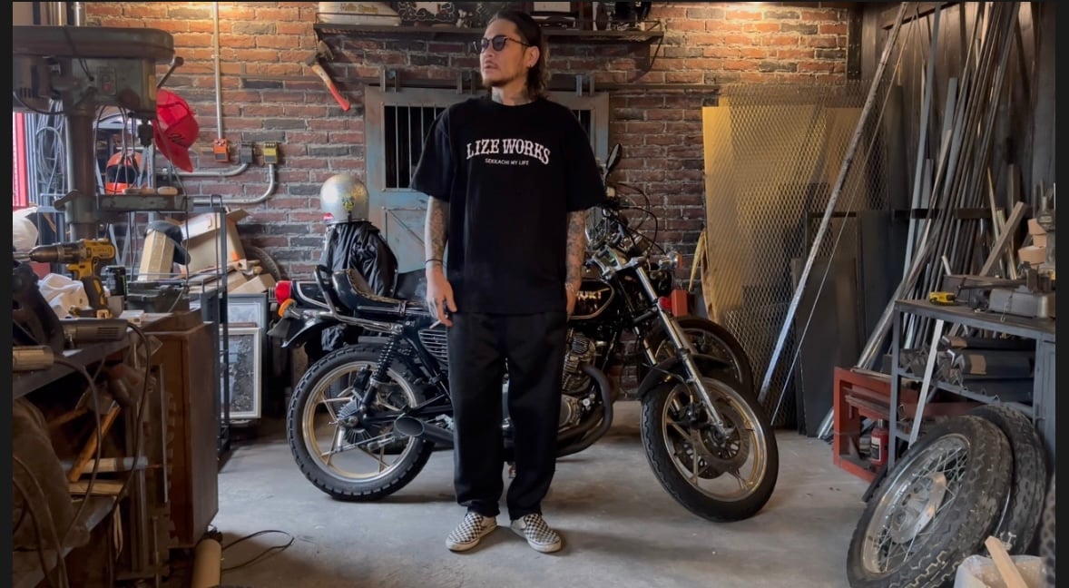 Y*e様 LIZEWORKS × CAMILLO パーカー Tシャツ ブラック LIZEWORKS x CAMILLO collaboration Tshirt【BLACK】