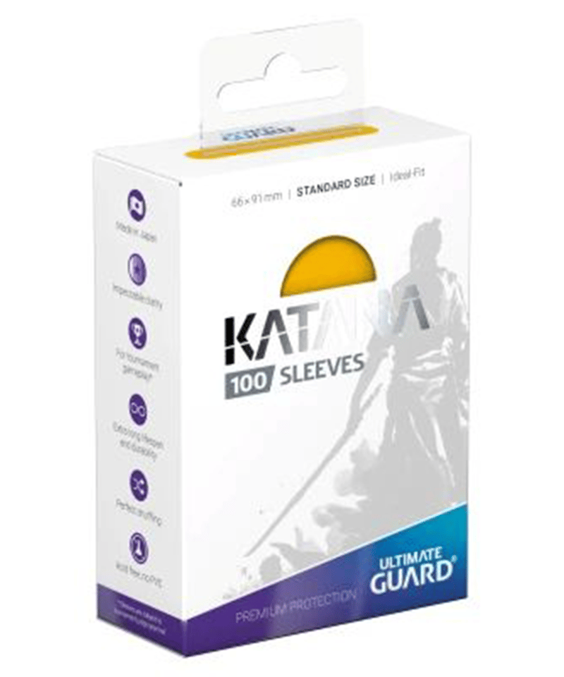 Ultimate Guard KATANAスリーブ スタンダードサイズ イエロー | SENB