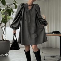 puff sleeve onepiece