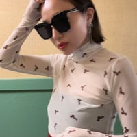 ribbon seethrough tops
