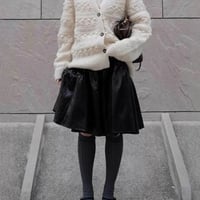 leather skirt