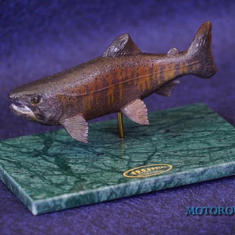 ハンドメイド　39cmヤマメ　フィギュア　レプリカ　魚釣り　フィッシュカービング フィッシュカービング | STORES
