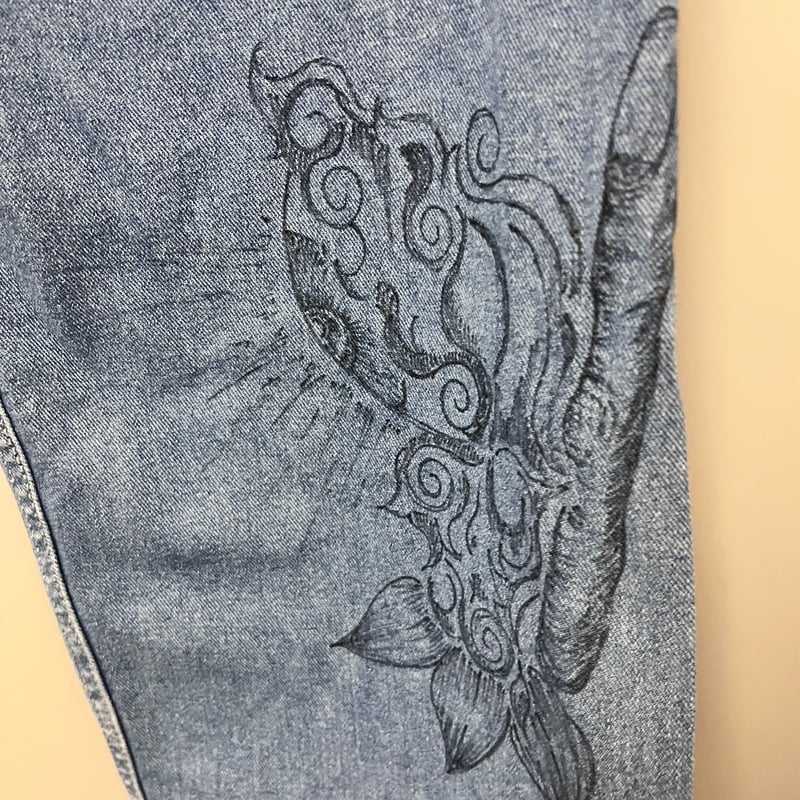 ペイントデニム】ryushow art pants No.3 | ryushowww art