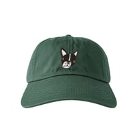 Boston terrier  /  CAP  -  ダークグリーン