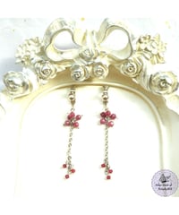 【Dear July Ruby earrings】親愛なる紅玉の意志イヤリング（ピアス）
