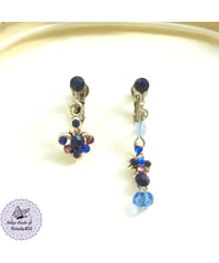 幽海の百合の意志のイヤリング(ピアス)【Abzu Abyss Mare Fleur-de-lys Will earrings】