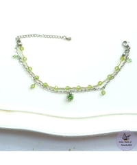 【Dear August Peridot bracelet】親愛なる橄欖石(かんらんせき)の意志ブレスレット