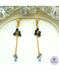 【Dear September Sapphire earrings】親愛なる蒼玉の意志イヤリング（ピアス）