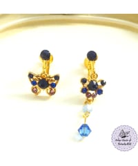 幽海の蝶の意志のイヤリング(ピアス)【Abzu Abyss Mare Butterfly Will earrings】