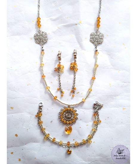 【受注生産】【Dear November Imperial Topaz bracelet】親愛なる黄玉の意志ブレスレット
