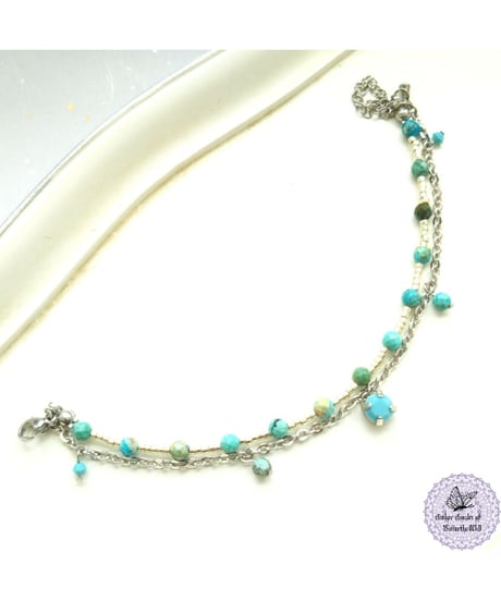 【Dear December Turquoise bracelet】親愛なるトルコ石の意志ブレスレット