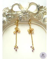 【受注生産】【Dear October Opal earrings】親愛なる蛋白石の意志イヤリング(ピアス)