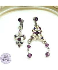 覇念の百合の意志のイヤリング(ピアス)【Dimma Mind Mens Fleur-de-lys Will earrings】