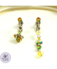歳樹の百合の意志のイヤリング(ピアス)【U ku-ga Verdure Planta Fleur-de-lys Will earrings】