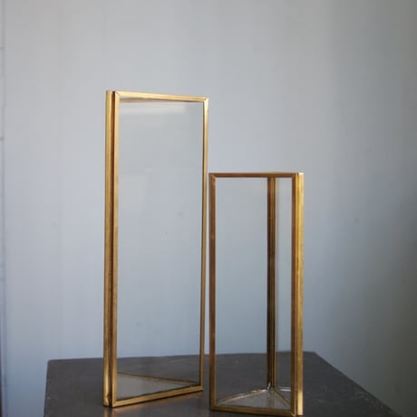 Glass＆Gold　フラワーベース2SET