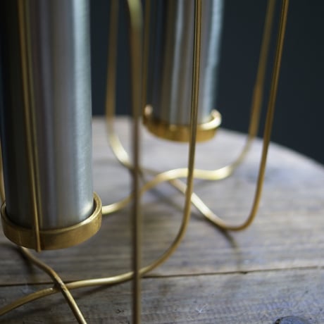 gold＆aluminum　フラワーベース