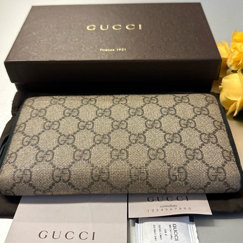 グッチ GUCCI 財布 長財布 GGスプリーム ラウンドファスナー グッチ GUCCI 財布 長財布 GGスプリーム ラウンドファスナー