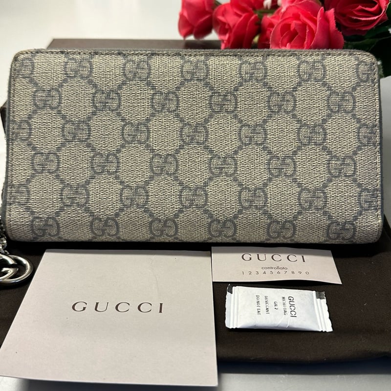 グッチ GUCCI 財布 長財布 GGスプリーム ラウンドファスナー | old