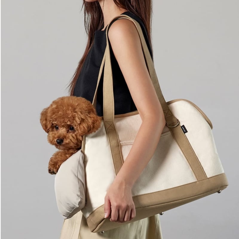 CANVAS CARRY BAG【 BEIGE 】 | mon