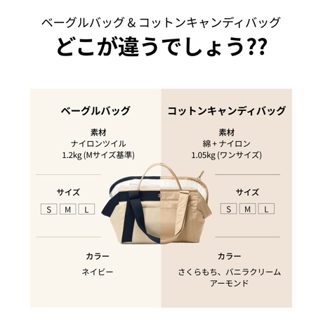 コットンキャンディバッグ【バニラクリーム】