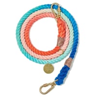 OMBRE COTTON ROPE DOG LEASH, ADJUSTABLE【 SWEET PEA 】