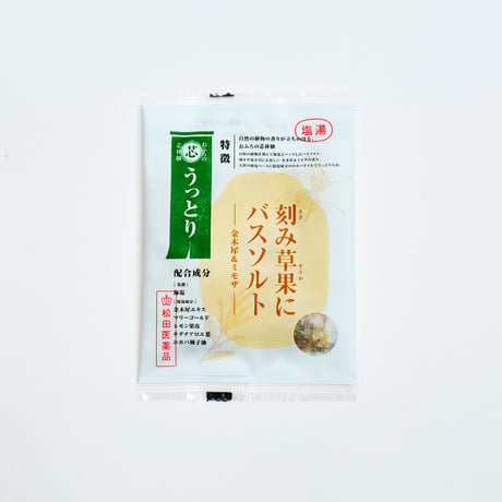 おふろの芯体験【うっとり】刻み草果にバスソルト [松田医薬品]