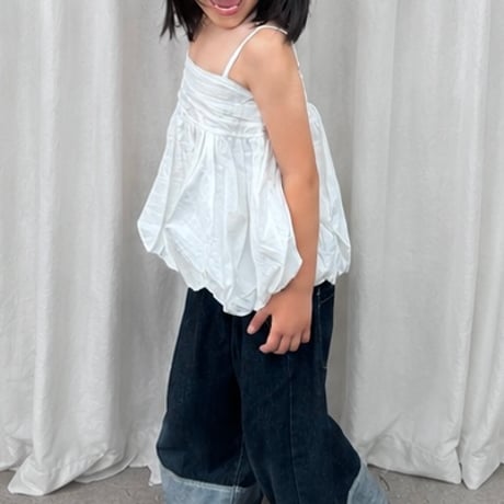 white balloon camisole