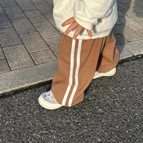 【即納】W line pants