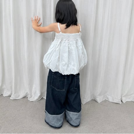 white balloon camisole