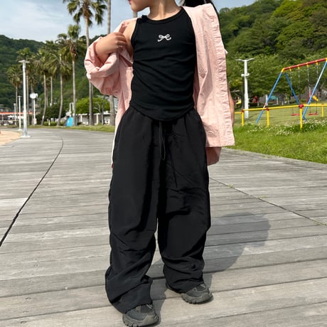 sporty black pants