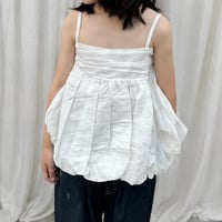 white balloon camisole