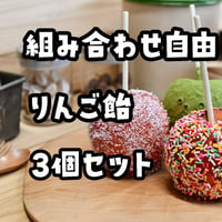 組み合わせ自由！りんご飴3個セット