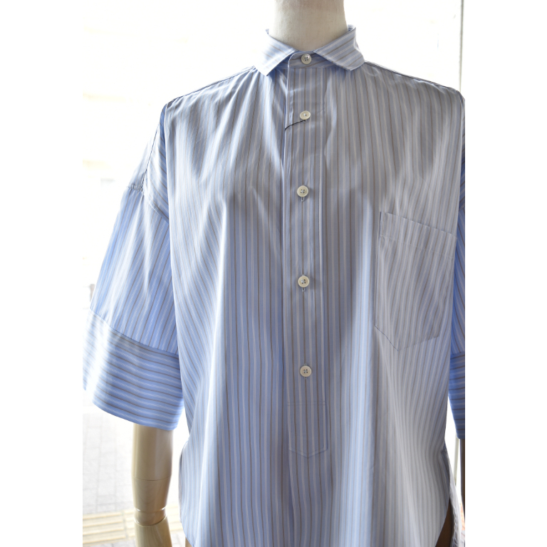TICCA(ティッカ) 25S/S スクエア半袖ダブルカフスシャツ | junemie