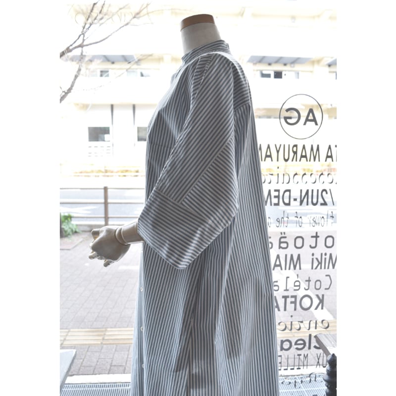 TICCA(ティッカ) 25S/S ハーブノーカラー半袖シャツワンピース | junemie