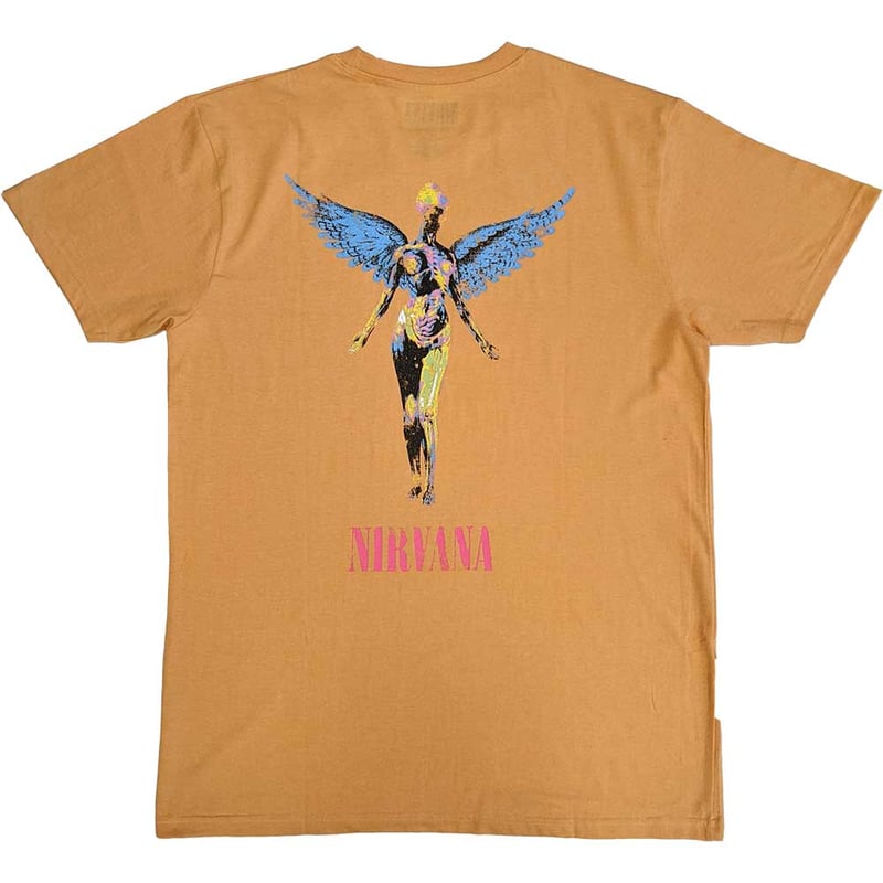 anvil★NIRVANA プリントTシャツ バンド ニルヴァーナ M 00's anvil ''NIRVANA'' 両面プリント Tシャツ 褪せブラック