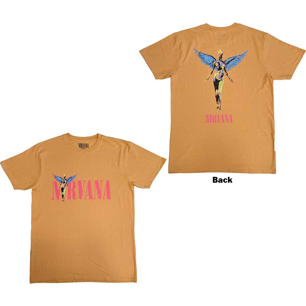 【公式新品】NIRVANA - IN UTERO ANGEL (BACK PRINT) ニルヴァーナTシャツ