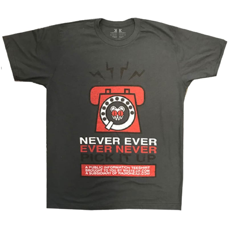 公式新品】 RADIOHEAD - NEVER PICK IT UP レディオヘッドTシャツ