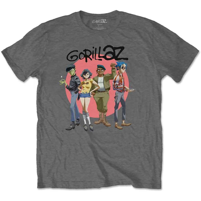 公式新品】 GORILLAZ - GROUP CIRCLE RISE ゴリラズTシャツ |
