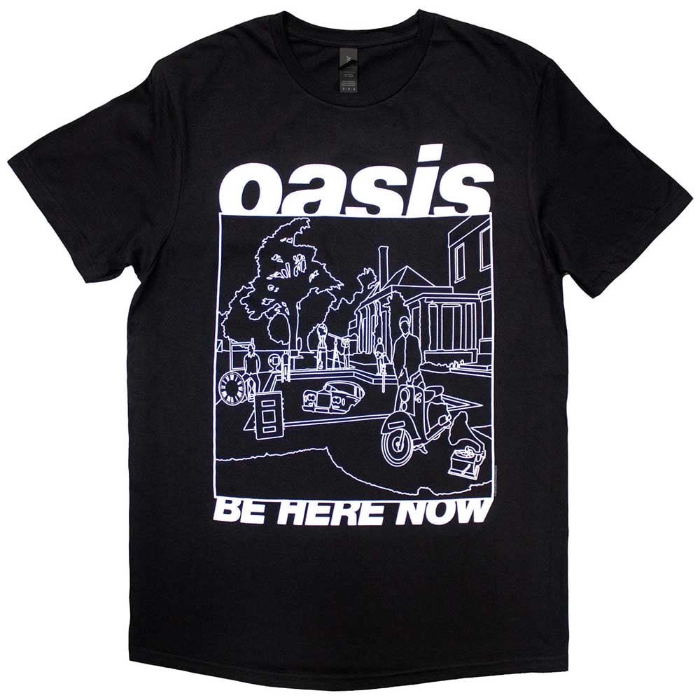 公式新品】 OASIS - BE HERE NOW LINE DRAWING オアシスTシャ 公式新品】 OASIS - BE HERE NOW LINE DRAWING オアシスTシャ