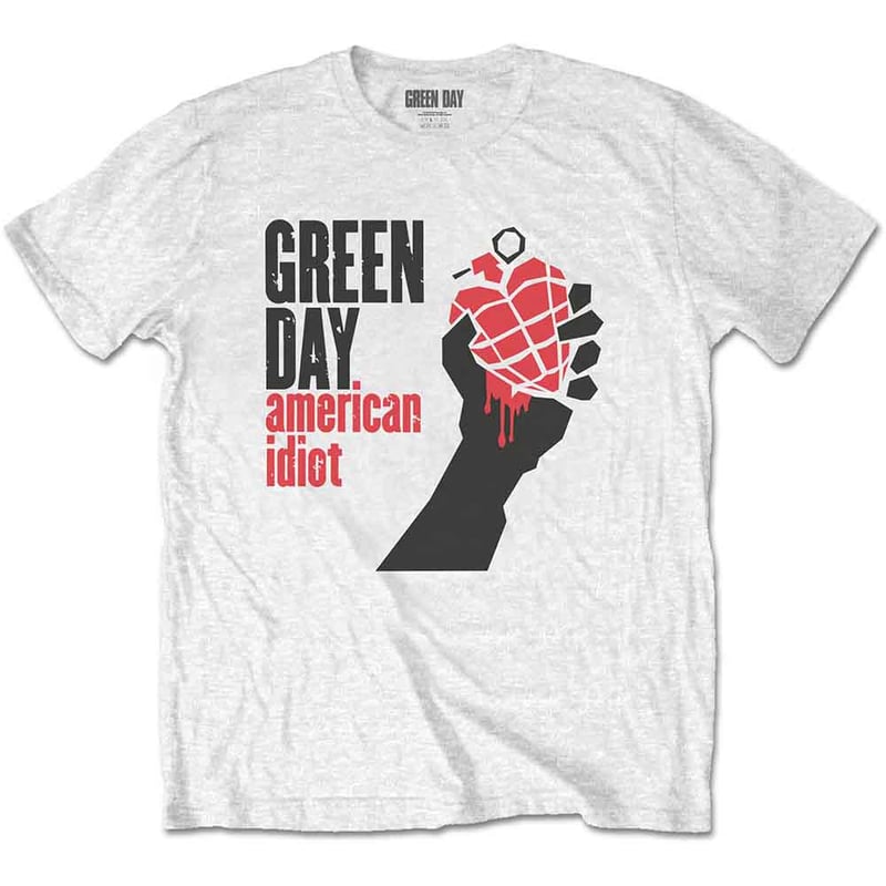 公式新品】 GREEN DAY - AMERICAN IDIOT WHITE グリーンデイT