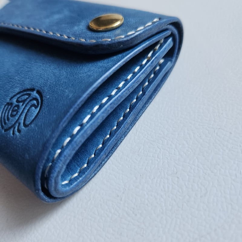 お札の顔が見える！！コンパクト三つ折財布 | la mer~leather craft~