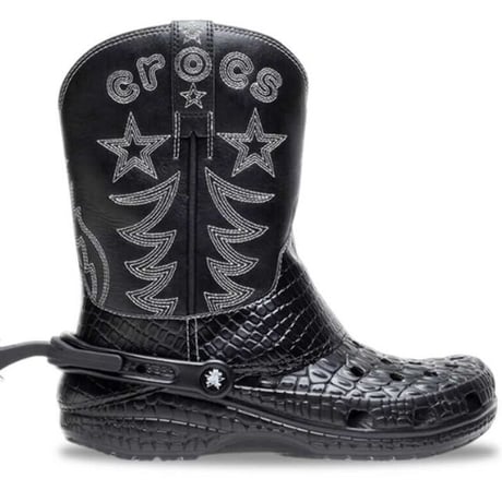 Crocs Classic Cowboy Boot Black クロックス クラシック カウボーイ ブーツ ブラック 208695-001