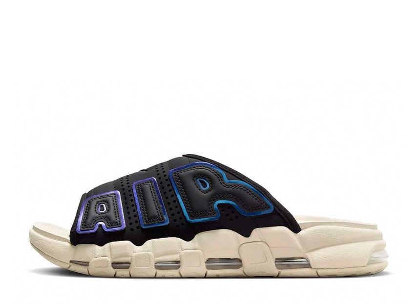 Nike Air More Uptempo Slide Black and Sanddrift
