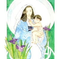 【絵葉書】6月『菖蒲の聖母』